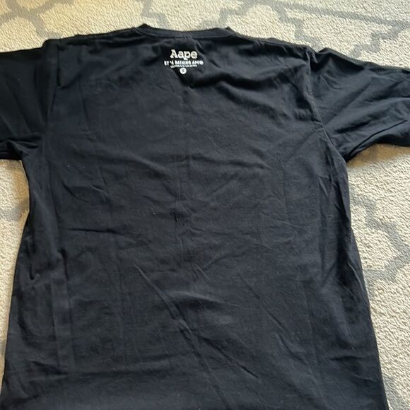 AAPE BY A BATHING APE
logo-print T-shirt size L in EUC like new black - Picture 6 of 9